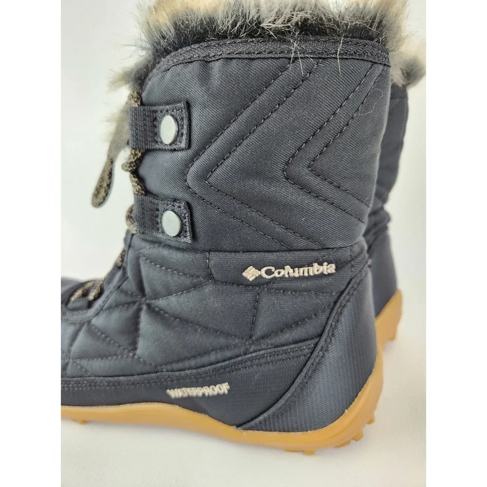 Columbia‎ Women's Girl's Minx Shorty III Black Waterproof Snow Boot 5 Tag SZ 5.5